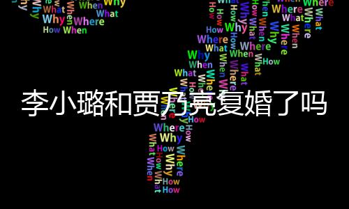 吗没有友李小璐和亮复李小璐有婚了男朋贾乃